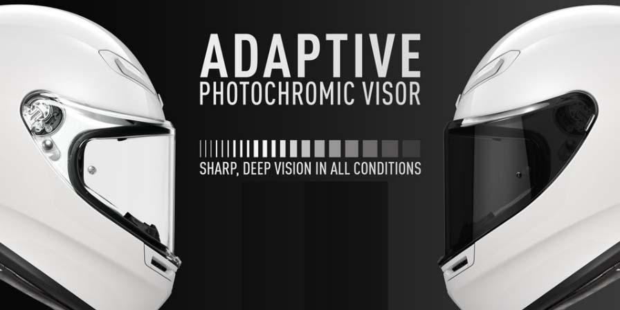 AGV K6 S フォトクロミックバイザー「Adaptive」登場！
